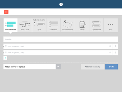 Genesis - the process of poll creation crud form modal ui