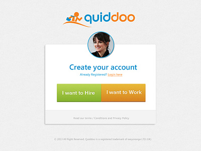Quiddo Login ui