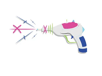 Ray Gun N°02 colorful graphics guns illustrations playful ray