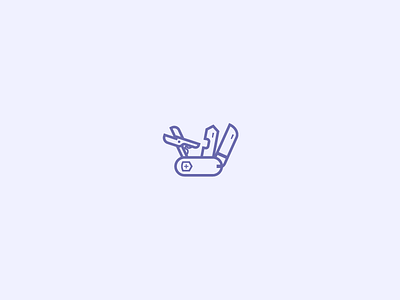 Pocket Knife (01/365) 365 project daily design everyday icon knife outline pocket knife swiss army knife vector