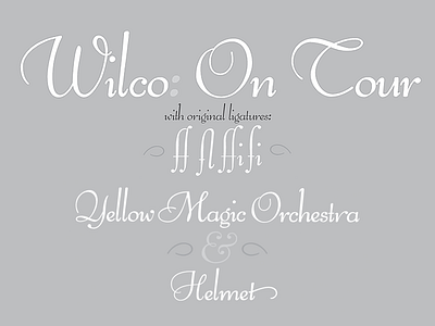 Pompeian Cursive font ligatures revival script swash type type history