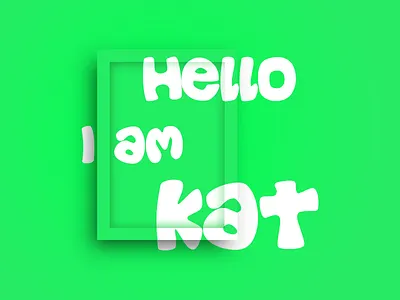 Board board experiement green kat mockup overlay shadow typography