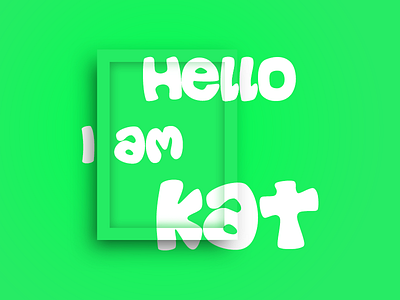 Board board experiement green kat mockup overlay shadow typography