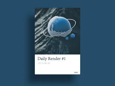 Daily Render #1 cinema4d daily machine mountain octane render world