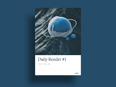 Daily Render #1 cinema4d daily machine mountain octane render world