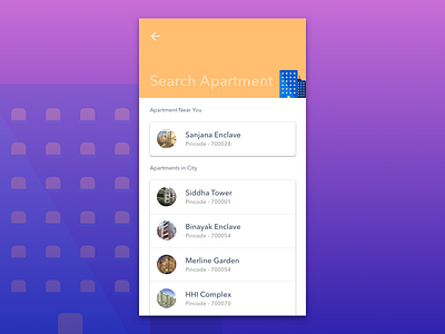 Search Apartments apartments clean ui flat orange search ui ux white