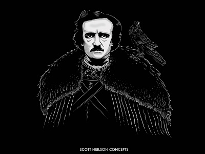 Edgar Allan Crow crows edgar allan crow game of thrones illustration