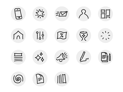Screenshot app icons icons organic stroke svg vector