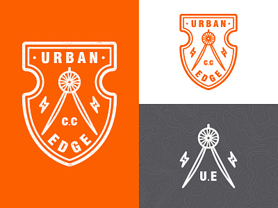 Urban Edge Cycling Club architect badge bikes cycling logo