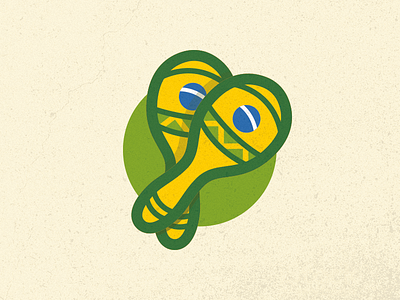 Brazil Macaras Sticker bold brazil flat illustration macaras sticker sticker mule stickermule