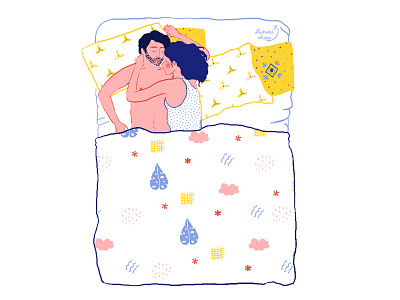 Couple Sundays couples illustration lazy love