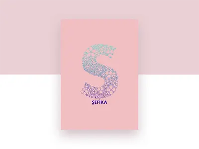 Sefika aqua clover hearts logo love pink purple turquoise
