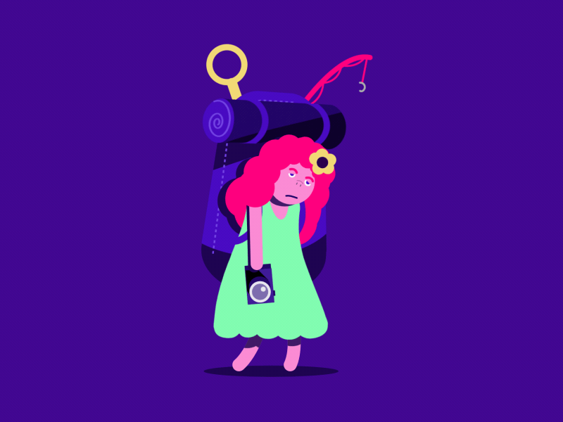 Sad Walk 2d after effect animated gif character gif rig rubberhose rubberhose2 sad sad walk walk walk cycle