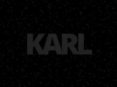 KARL animation bold dark kern space thick
