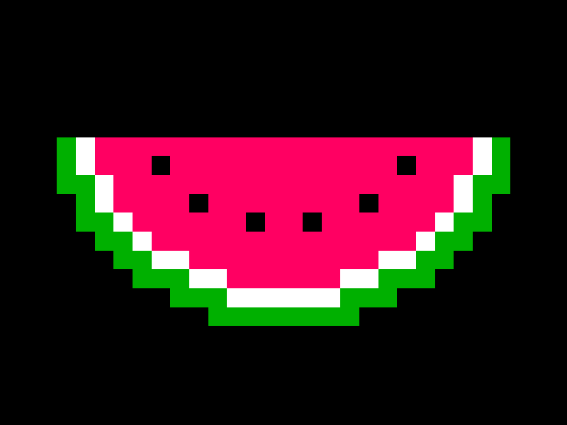 tiny pixel art watermelon animation pixel art stop motion tiny