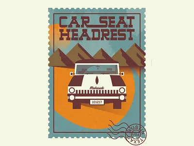 Car Seat Headrest Poster band car gig poster texture