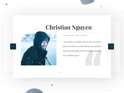 Testimonials - Daily UI:: #039 app bubbles color dailyui gradient landing page mobile review testimonial testimonials ui user review