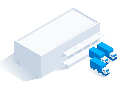 Isometric Warehouse illustration isometric