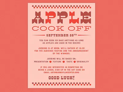 Apple Cookoff apple baking cook off cooking country fall farm red