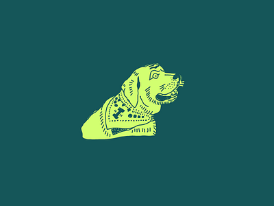 Gambler dog drawing gambler gamby green illustration lab labrador pet