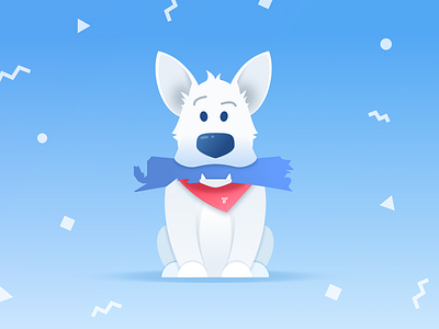 Tally Pup creative cute dog illustration play puppy
