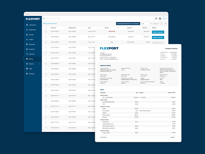 Billing app logistics web