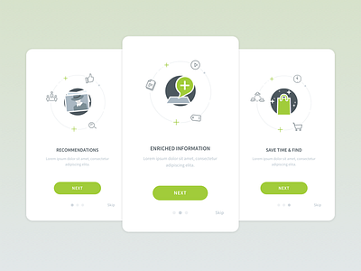 Onboarding UI community enriched information onboarding recommendations shopping ui