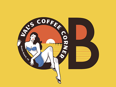 Vals Coffee Corner - T Shirt branding illustration logo t shirt vector