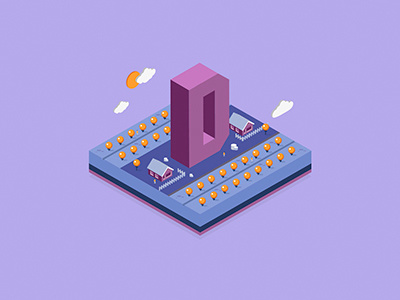 36 Days of Type "D" 36daysoftype illustration isometric type typography vector