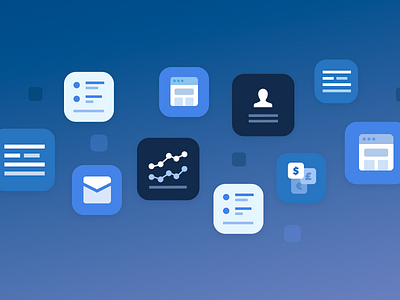 Random Abstracted Data data gradient graph icons illustration ui user