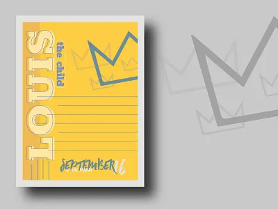 Promotional Poster - Louis The Child edm illustrator louis the child promotional typography