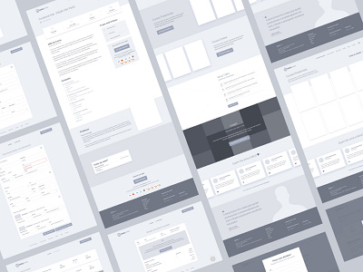 High-Fidelity Wireframe landing page ui ui design ux wireframe