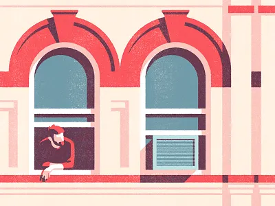 Bushwick brooklyn building illustration texture window