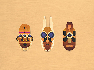 Smiley Masks african american faces happy mask patterns smiley south tribal tribe