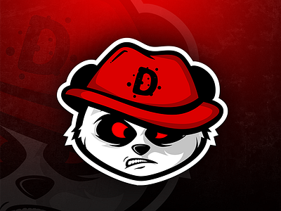 Angry Panda Mascot branding character e sport gaming logo mascot panda