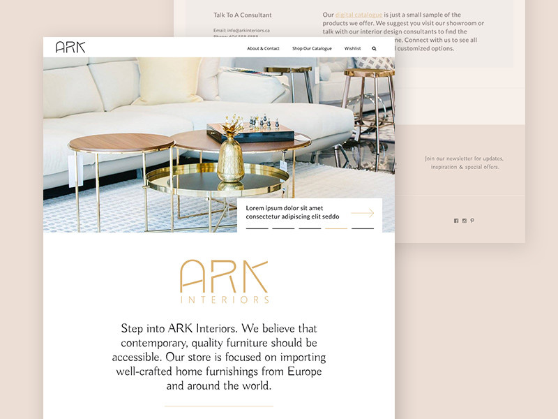 ARK Interiors Website