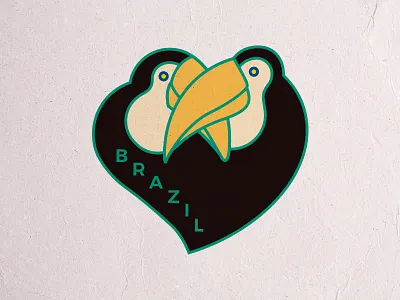 amor brazil heart love toucan