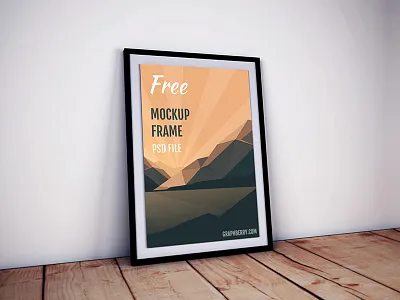 Photo Frame Mockup artwork frame free freebie mockup movie photo poster psd