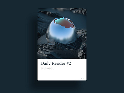 Daily Render #2 cinema4d daily machine mountain octane render world