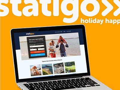 Statigo - Static Caravan Booking book booking brand caravan chill dev holiday homepage reserve ui ux website