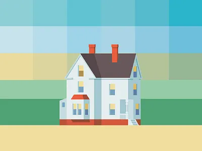 Cape Cod Sunset creativity design flat graphicdesign illustation vector