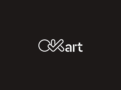 Okart Credit card logo art card cart credit discount gift logo minimalist ok okart sale