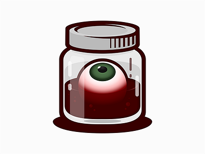 I can see you! blood eye eyeball gore horror jar