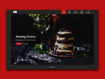 Acute Restaurants Template cake food hotel restaurants