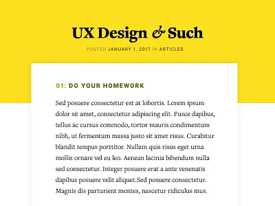 Daily UI #035 blog dailyui post text ui
