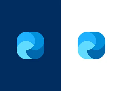 Wave App Logo Design / Icon blue brand branding design icon identity logo ocean sea water wave