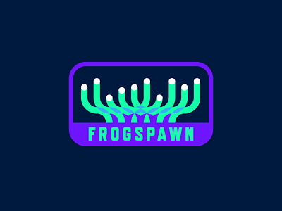 Frogspawn Coral aquarium badge coral frogspawn neon ocean patch reef underwater