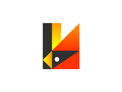 Cardinal animal bird branding cardinal geometry gradient logo logotype minimal minimalism