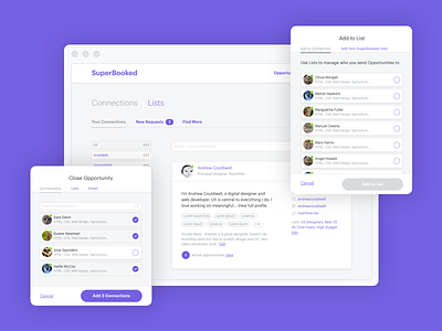 More SuperBooked Sneak Peeks job board mobile design product design responsive ui ux