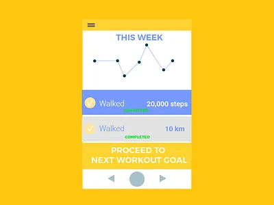 Daily Ui 041 Workout Tracker daily ui 041 dailyui graphic design material design mobile app typography ui ui design user interface walking web design workout tracker